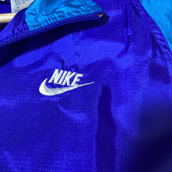 90s Nike Windbreaker Track suit men’s Large, purple/white/teal - Picture 6 of 14